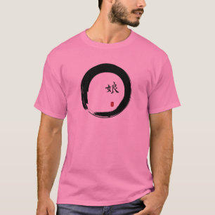T-shirt Cercle Enso avec symbole pour fille