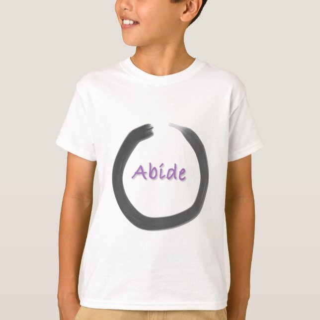 T-shirt Cercle Enso Bouddhiste Abide Zen (Devant)