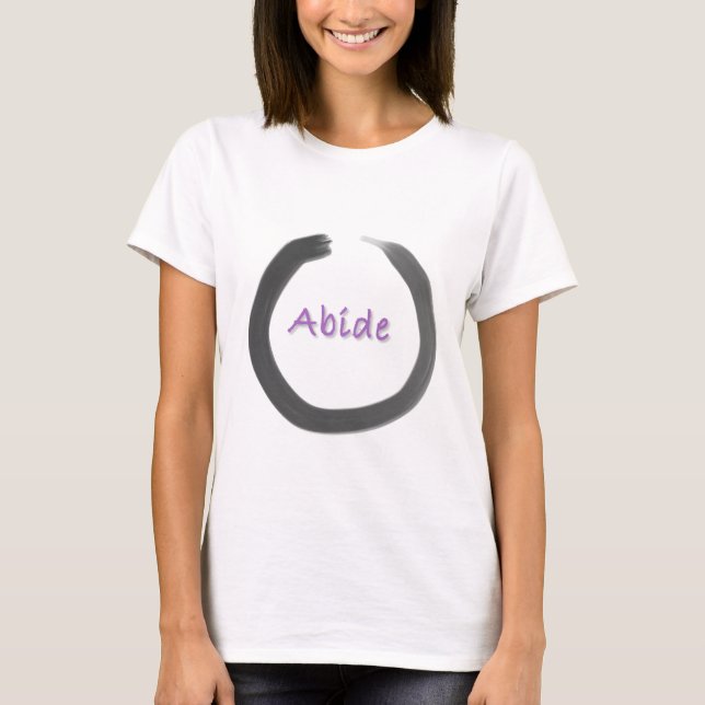 T-shirt Cercle Enso Bouddhiste Abide Zen (Devant)