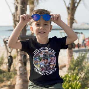 T-shirt Cercle familial   Collage photo unique personnalis