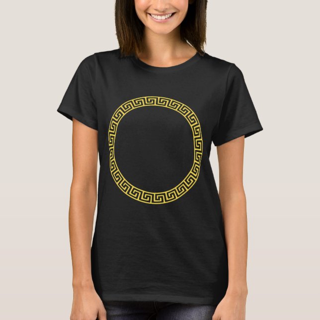 T-shirt cercle infini doré (Devant)