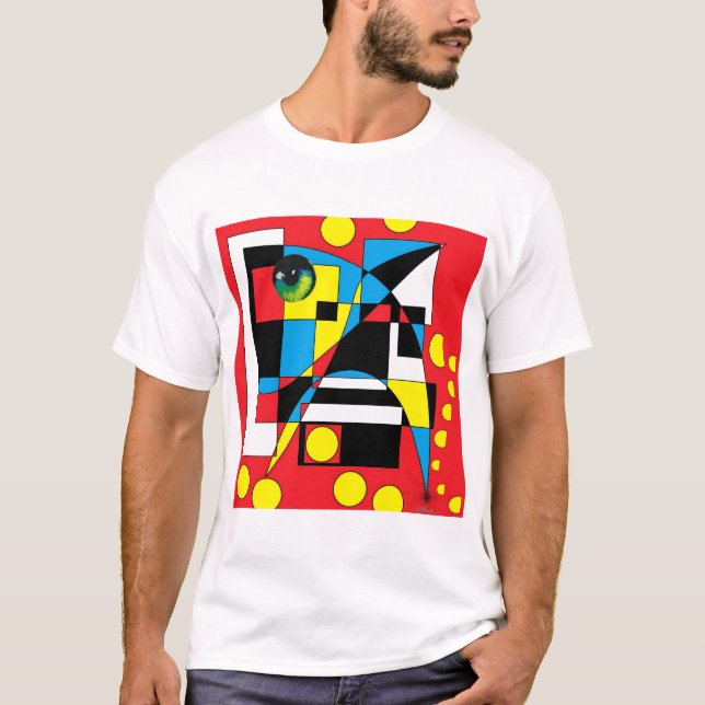 T-shirt Cercle Les Joues Sont Go Ken Gage Abstrait (Devant)
