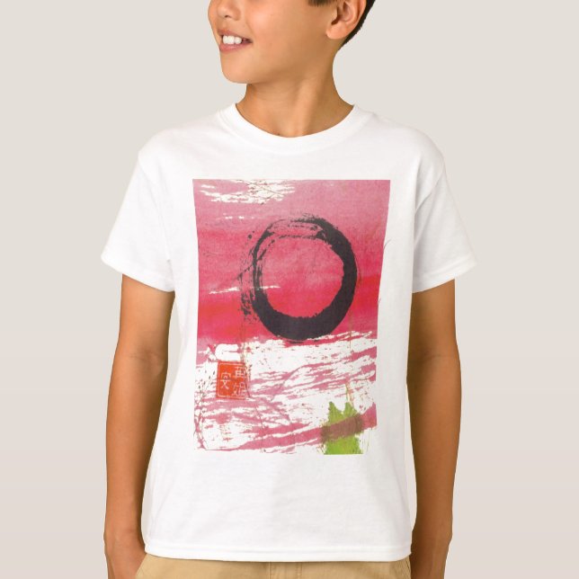 T-shirt Cercle magenta de zen (Devant)