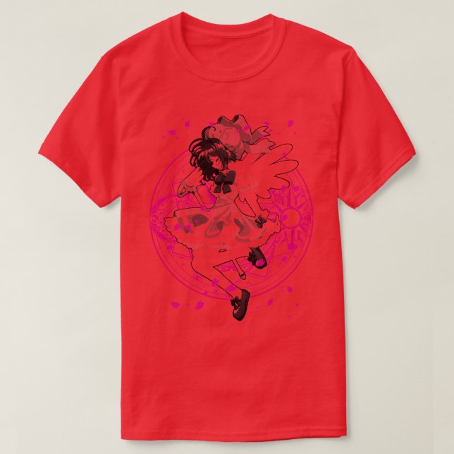 T-shirt Cercle magique Sakura noir (Design devant)