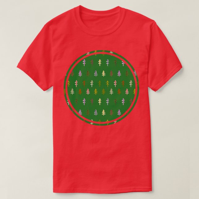 T-shirt Cercle naturel des arbres verts (Design devant)