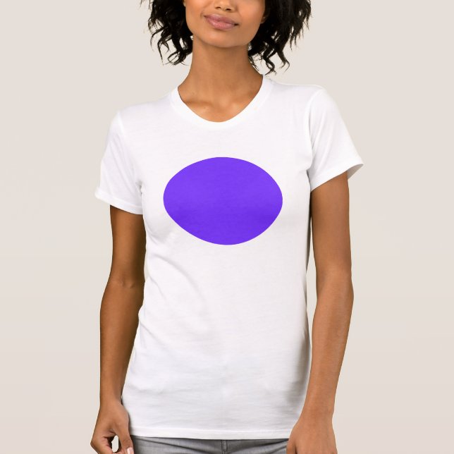 T-shirt Cercle simple - Azure profond (Devant)