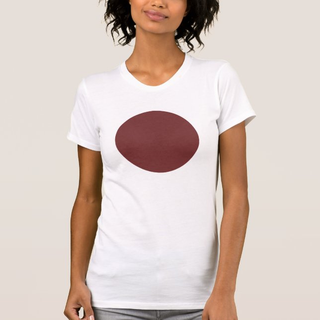 T-shirt Cercle simple - Brown foncé (Devant)