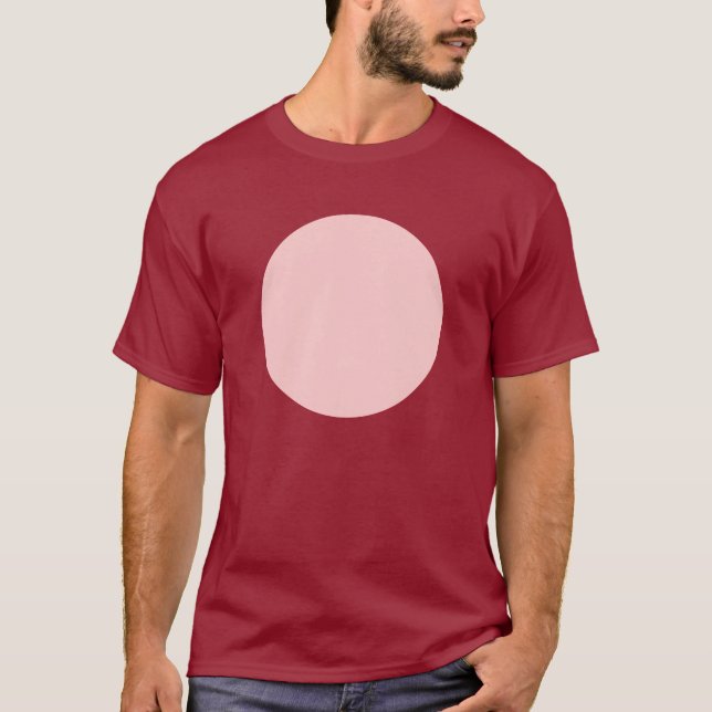 T-shirt Cercle simple - rose pâle (Devant)