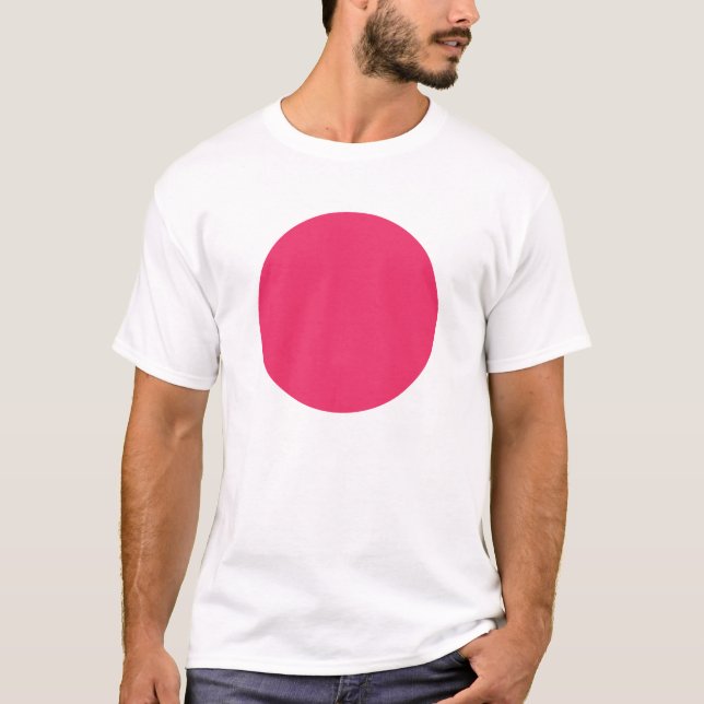 T-shirt Cercle simple - Rouge royal (Devant)