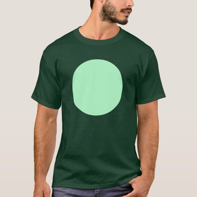 T-shirt Cercle simple - Vert fantôme (Devant)