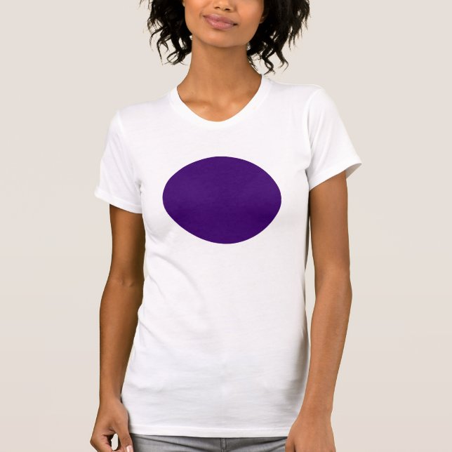 T-shirt Cercle simple - Violet profond (Devant)