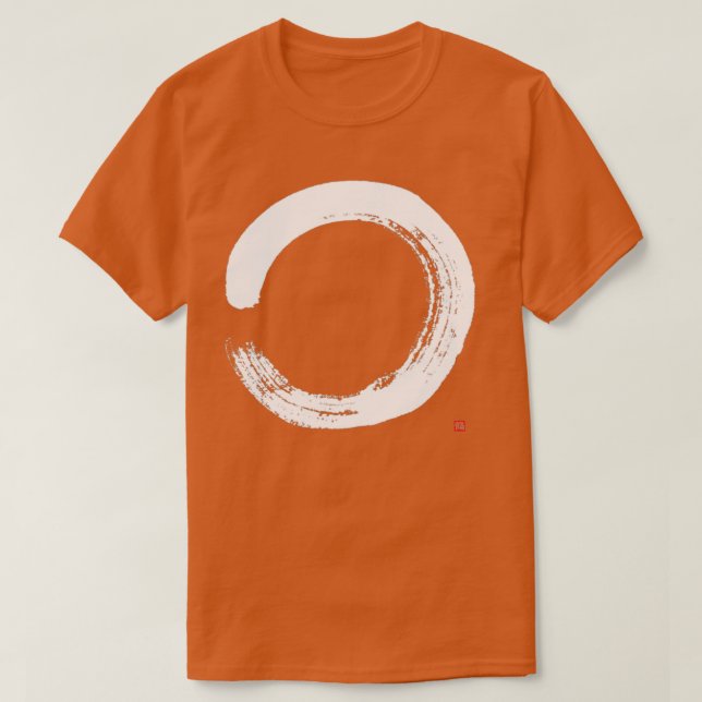 T-shirt Cercle Zen Avec Calligraphie Artistique Zen Enso (Design devant)