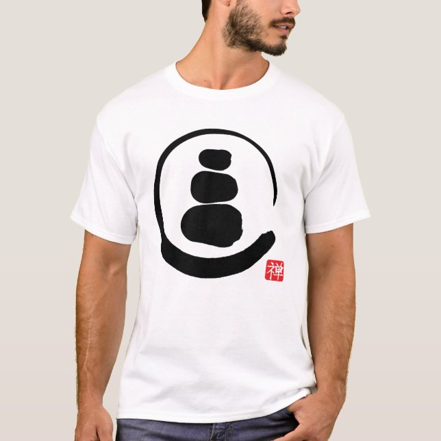 T-shirt Cercle Zen Enzo et pierres Zen (Devant)