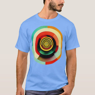 T-shirt Cercles concentrés peints 1