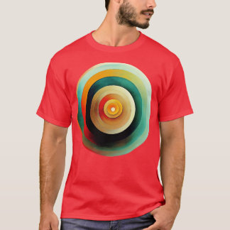 T-shirt Cercles concentrés peints 8