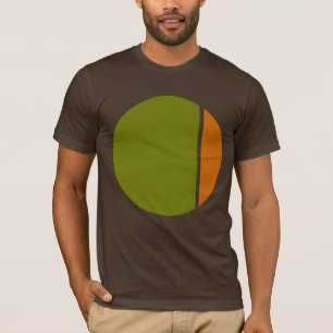 T-shirt cercles de broyage de couleur