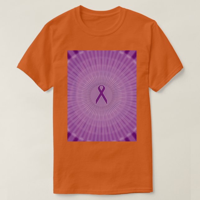 T-shirt Cercles de ruban pourpre Fibromyalgie (Design devant)