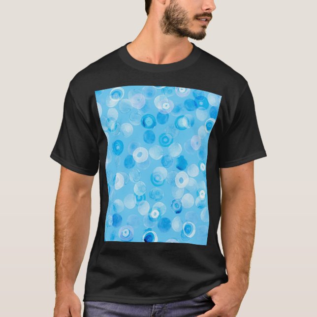 T-shirt Cercles d'hiver : Pois Abstraits. (Devant)