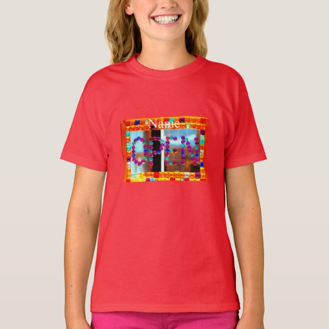 T-shirt Cercles en verre à panneau ouvert (Devant)
