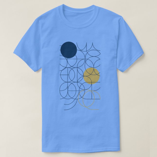 T-shirt Cercles et cercles Art Hommes's Dark (Design devant)