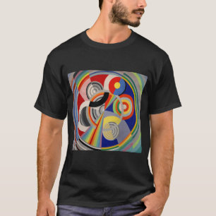 T-shirt cercles géométriques abstraits colorés peinture de