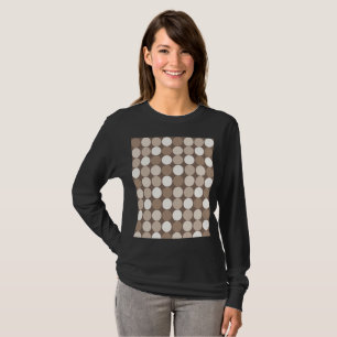 T-shirt Cercles géométriques de terre neutre chaude
