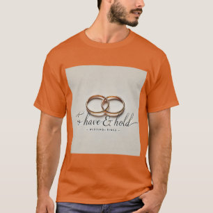 T-shirt Cercles minimalistes Mariages tenir le maillot de
