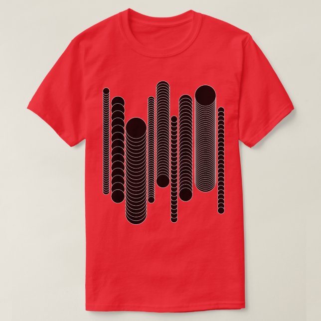 T-shirt cercles op art design (Design devant)