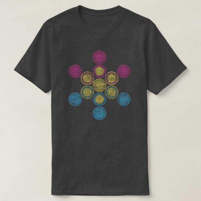 T-shirt cercles sacrés de casserole (Design devant)