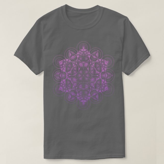 T-shirt Cercles sacrés Traingle Dégradé (Design devant)