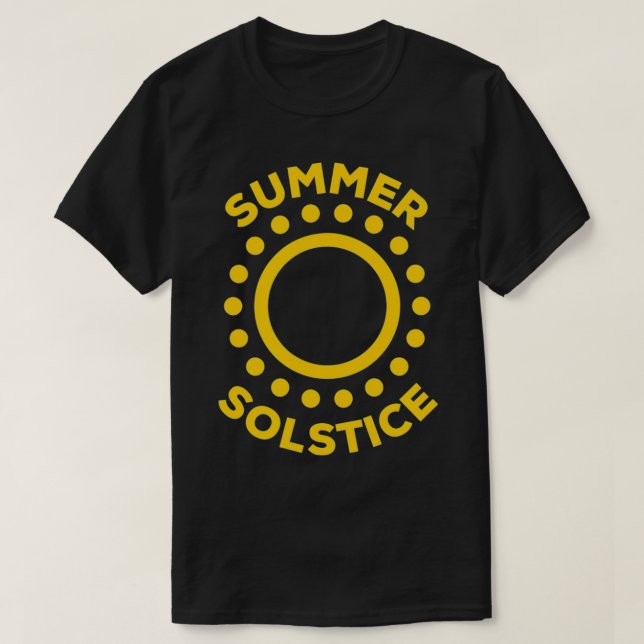 T-shirt Cercles Soleil Soleil Été Solstice (Design devant)