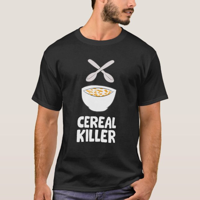 T-shirt Cereal Killer Breakfast Cornflakes Cereal (Devant)