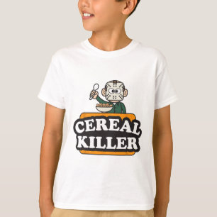 T-shirt Cereal Killer Food Pun Humour Costume Amusant Hall