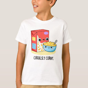 T-shirt Céréales Corny Funny Lait Céréal Pun
