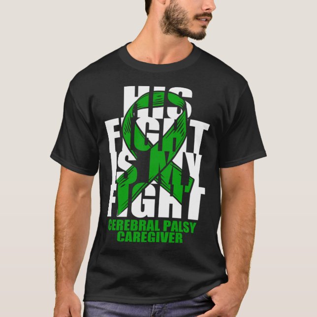T-shirt Cerebral Palsy Caregiver Awareness Month Green Rib (Devant)