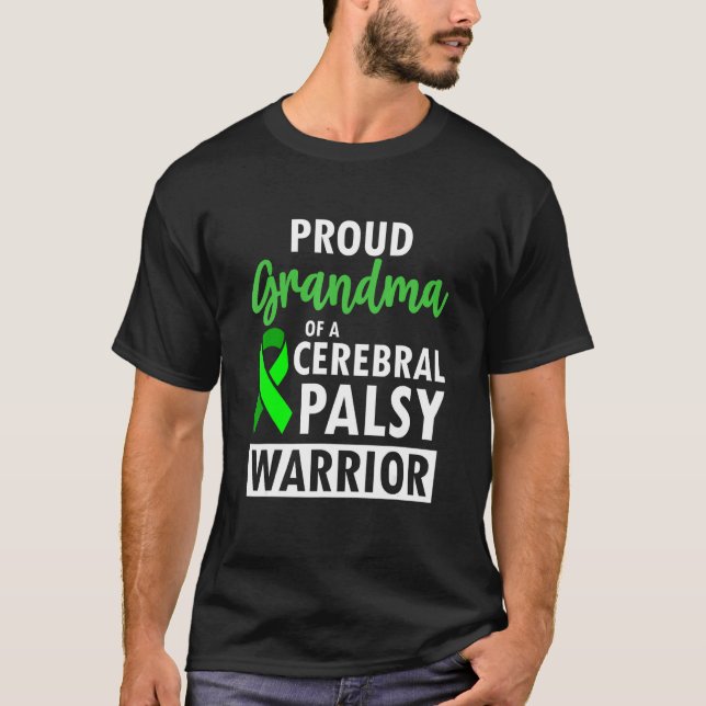 T-shirt Cerebral Palsy CP Awareness Proud Warrior Survivor (Devant)