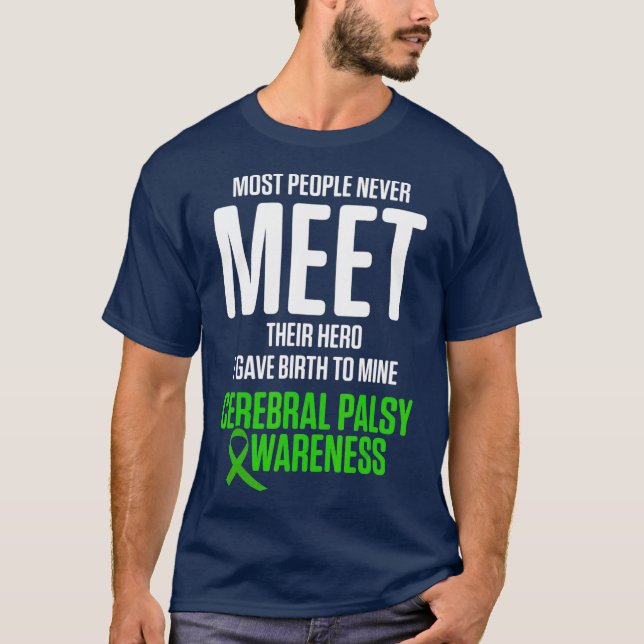 T-shirt Cérébral Palsy CP Sensibilisation Birth Warrith (Devant)