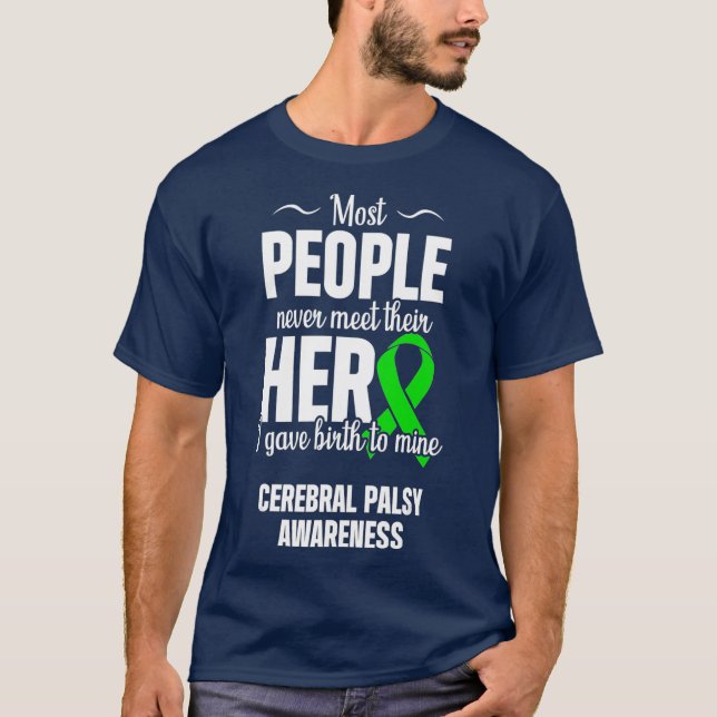 T-shirt Cérébral Palsy CP Sensibilisation héros guerrier (Devant)