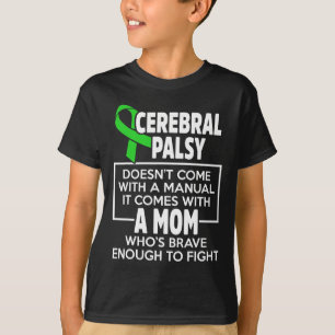T-shirt Cérébral Palsy Cp Sensibilisation Maman Guerrier S