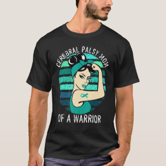 T-shirt Cérébral Palsy Vêtements Maman D'Un Guerrier Céréb