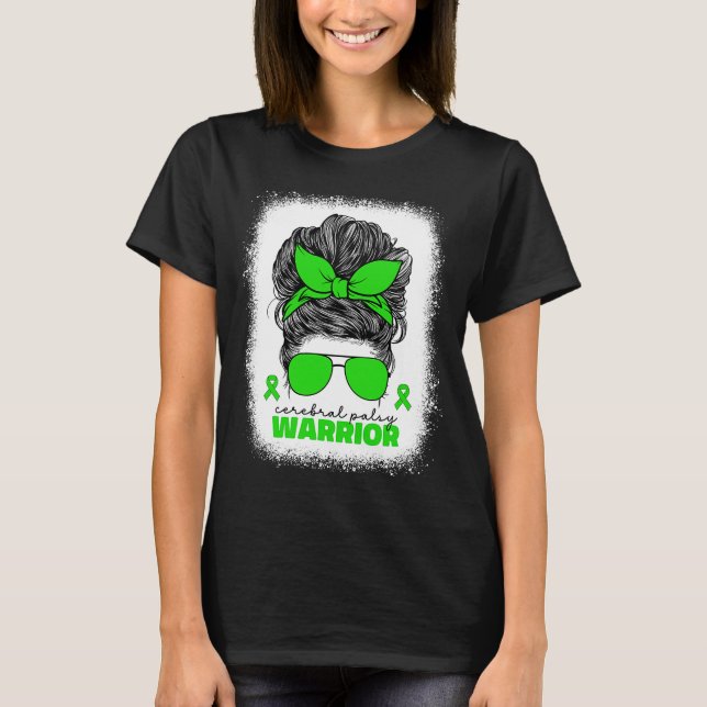 T-shirt Cérébral Palsy Warrier Pour Femmes Maman Maman Mam (Devant)