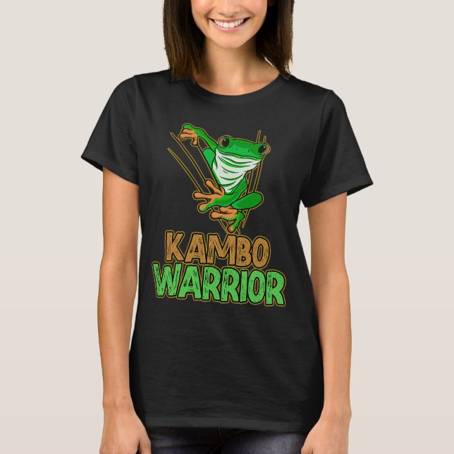 T-shirt Cérémonie de la grenouille Kambo Warrior Médecine  (Devant)