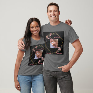 T-shirt Cérémonie de mariage de couple gris foncé