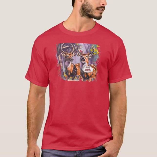 T-shirt Cerf à queue blanche (Devant)