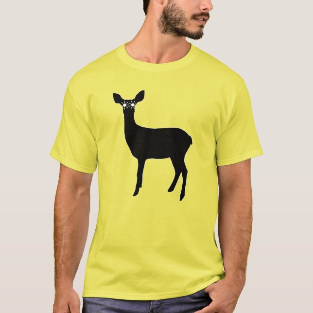 T-shirt Cerf avec phares - (Devant)