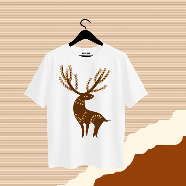 T-shirt Cerf Brown (Créateur téléchargé)