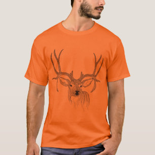 T-shirt cerf, chasse aux cerfs, cerf muet, cerf de bébé, q