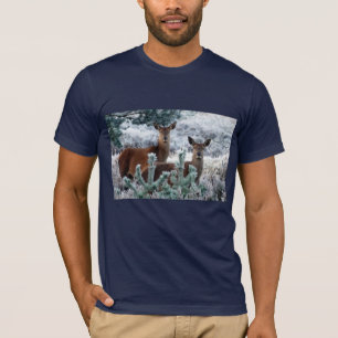 T-shirt cerf curiosité