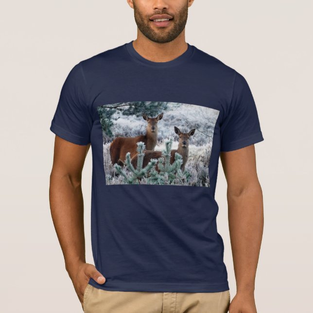 T-shirt cerf curiosité (Devant)