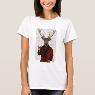 T-shirt Cerf dans la veste de tabac
